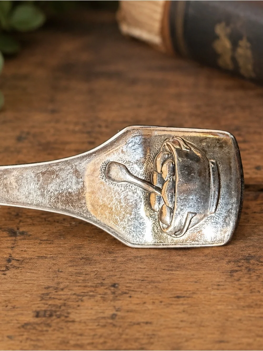 Vintage Edelstahl 18/8 Stainless Steel Serving Spoon Bowl & Spoon Emblem 8”